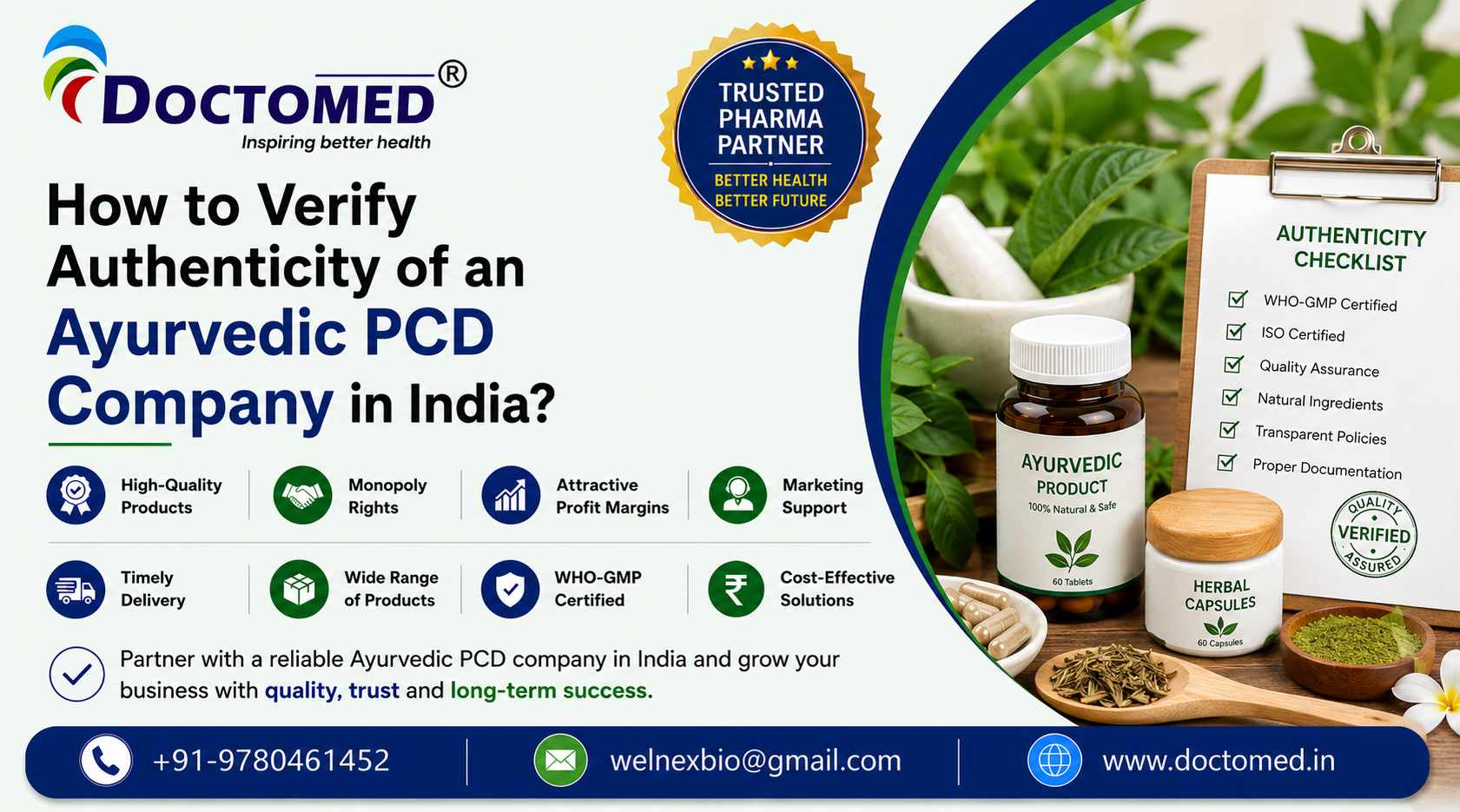 Ayurvedic PCD Company in India