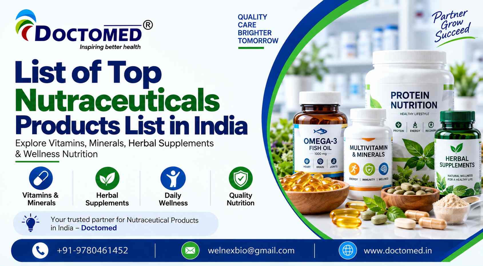 list of top nutraceuticals products list in india